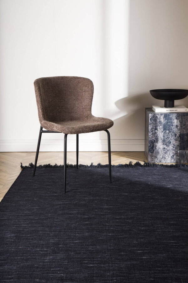 Elton Ull/polyester cotton - 230*160- -Rektangulär-Svart