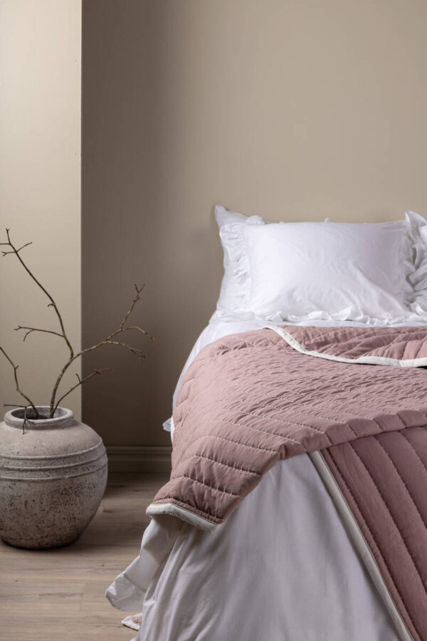 Juni Sängöverkast Microfiber - Ljusrosa /  - 180*260