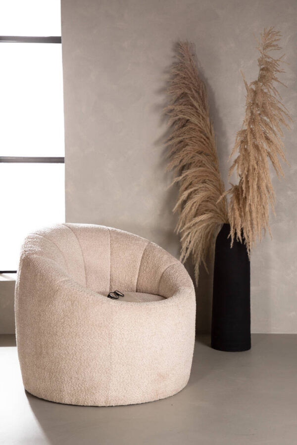Warren Fåtölj Beige Boucle - Venture Home