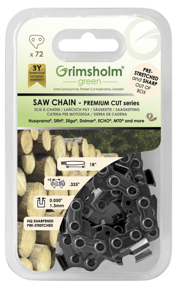 Motorsågskedja Premium Cut, 56 DL, 1/4", .043"/1.1mm - Grimsholm
