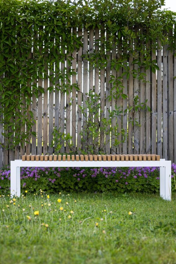 Bänk Athena 45x38x140 Vit - Venture Home