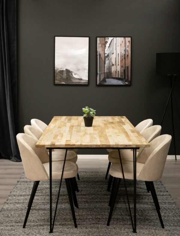 Bali Rektangulär Matgrupp Table: 75x200x90 Chair: 57x76,5x50 - Venture Home