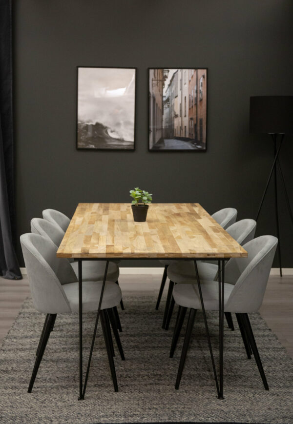 Bali Rektangulär Matgrupp Table: 75x200x90 Chair: 57x76,5x50 - Venture Home