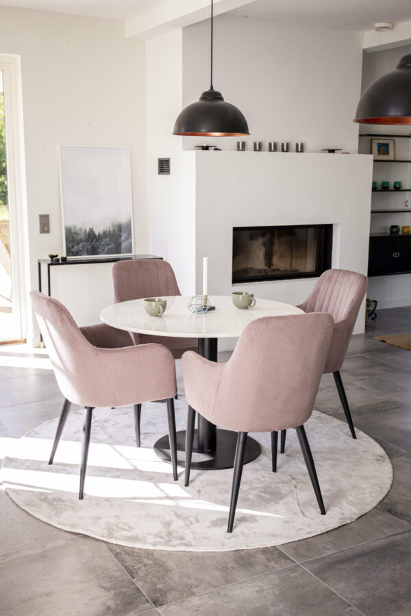 Razzia Rund Matgrupp Table: ⌀106 Chair: 62x93x57 - Venture Home