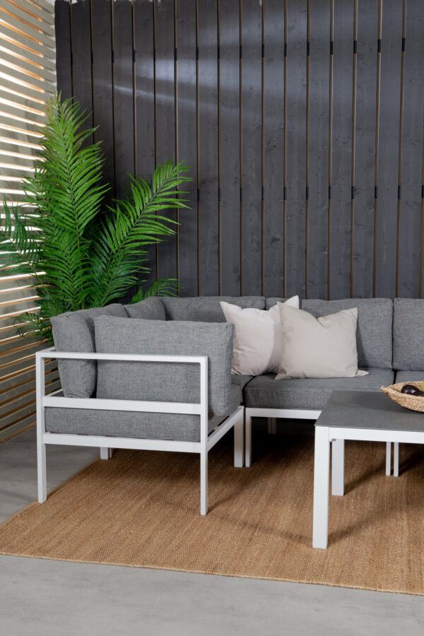 Soffgrupp Copacabana Table: 45x120x70 Sofa: D: 74 H: 65 W: 222x222 - Venture Home