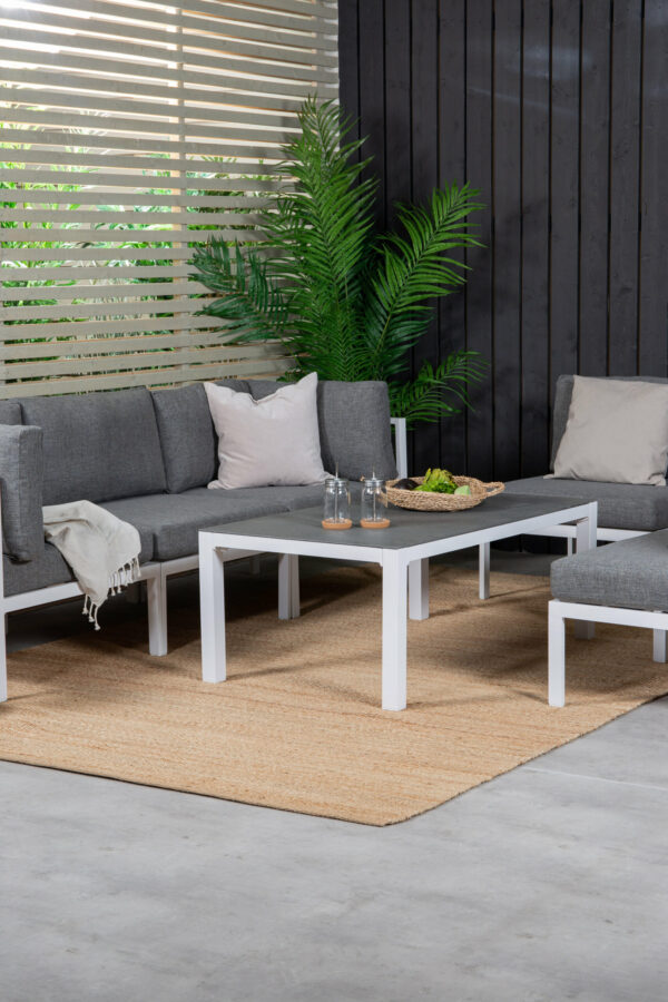 Soffgrupp Copacabana Table: 45x120x70 Sofa: D: 74 H: 65 W: 222x222 - Venture Home