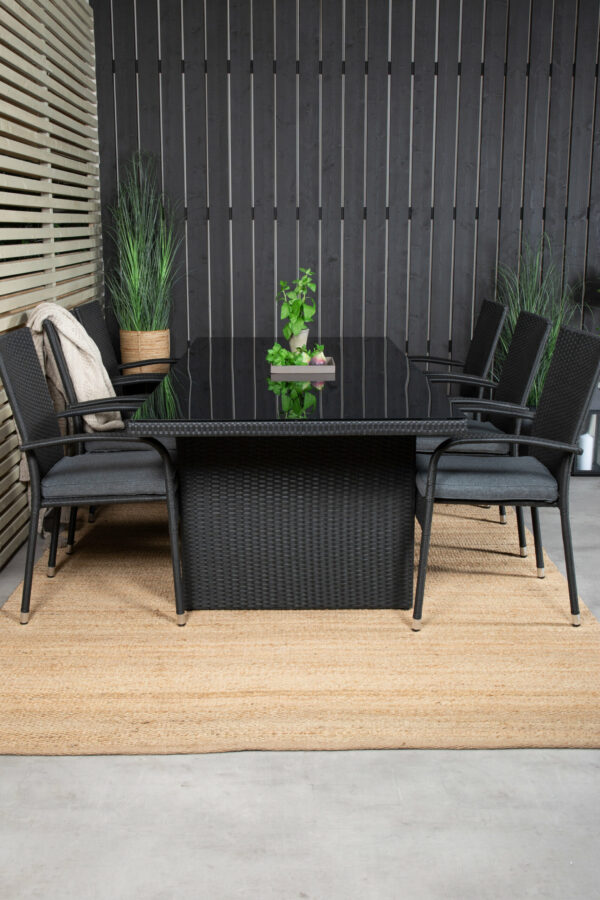 Matgrupp Padova med stolarna Anna Table: 74x200x100 Chair: 62x96x55 - Venture Home