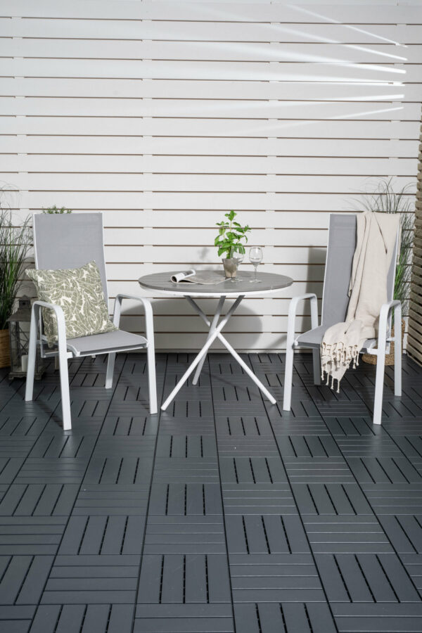 Parma Rund Matgrupp Table: ⌀90 Chair: 65x110x56,5 - Venture Home