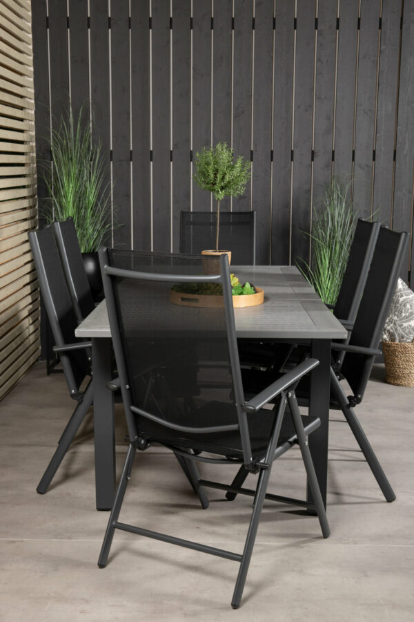 Albany Rektangulär Matgrupp Table: 74x152x90 Chair: 62x107,5x55 - Venture Home