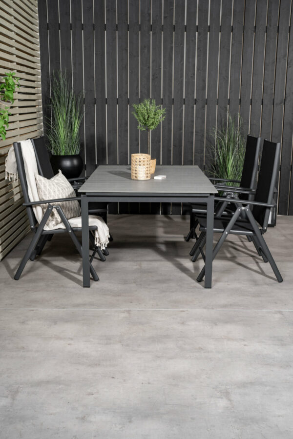 Levels Rektangulär Matgrupp Table: 75x160x100 Chair: 62x107,5x55 - Venture Home