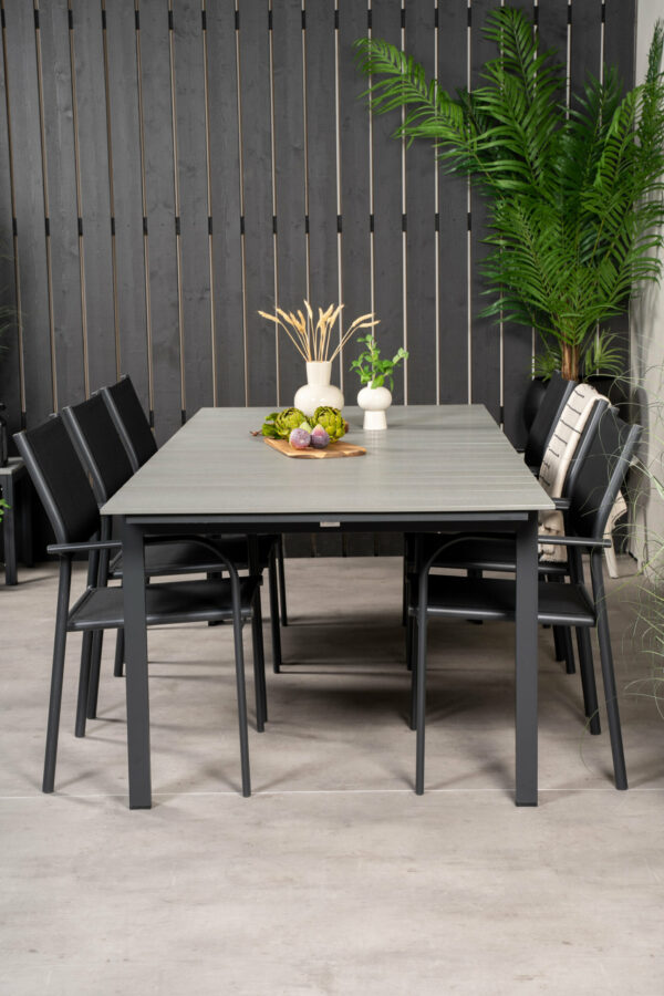 Levels Rektangulär Matgrupp Table: 75x224x100 Chair: 58x88x56 - Venture Home