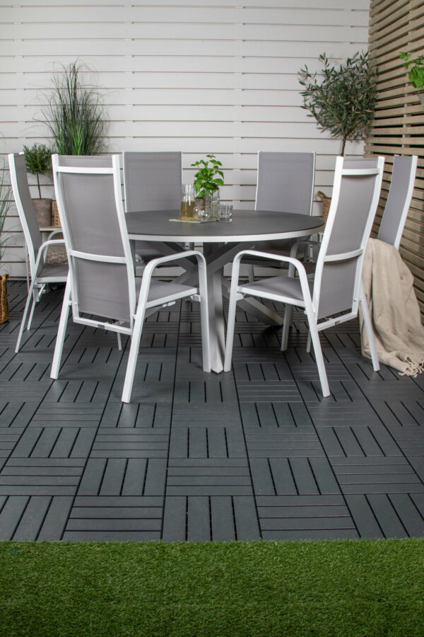 Copacabana Rund Matgrupp Table: ⌀140 Chair: 65x110x56,5 - Venture Home