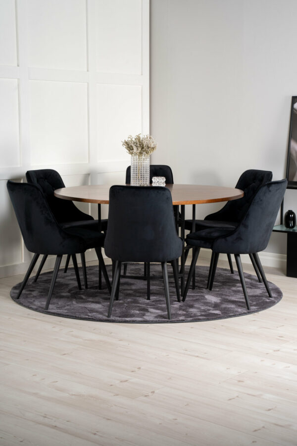 Copenhagen Rund Matgrupp Table: ⌀140 Chair: 66x88,5x50 - Venture Home