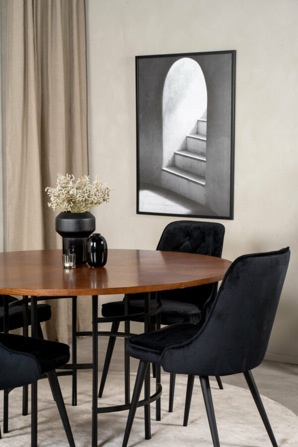 Copenhagen Rund Matgrupp Table: ⌀140 Chair: 66x88,5x50 - Venture Home