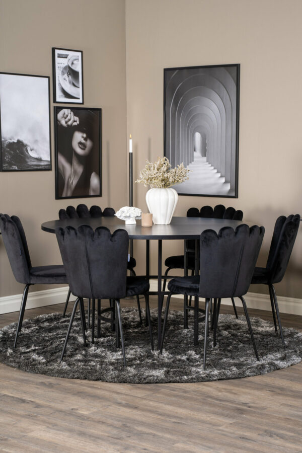 Copenhagen Rund Matgrupp Table: ⌀140 Chair: 54x82,5x44,5 - Venture Home