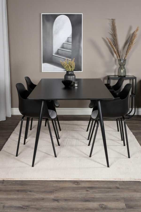 Silar Rektangulär Matgrupp Table: 75x180x90 Chair: 52x79,5x60,5 - Venture Home