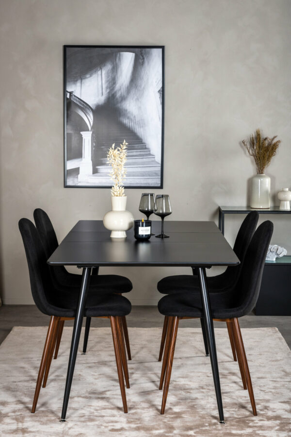 Matgrupp Silar med stolarna Polar Table: 76x120x90 Chair: 53x87x44 - Venture Home