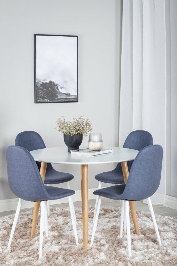 Plaza Rund Matgrupp Table: ⌀100 Chair: 53x87x44 - Venture Home