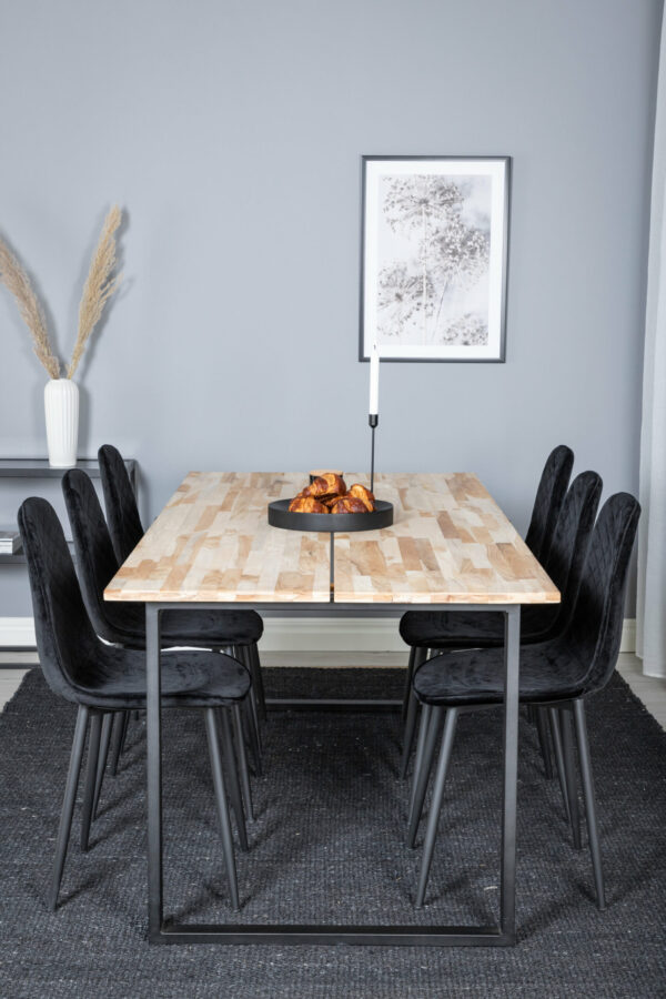 Matgrupp Cirebon med stolarna Polar Table: 75x200x90 Chair: 52x86x44 - Venture Home