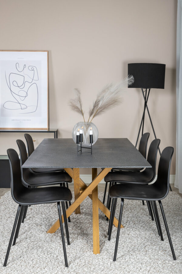 Piazza Rektangulär Matgrupp Table: 75x180x90 Chair: 47,5x82x49 - Venture Home