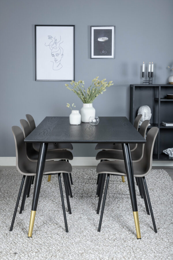 Matgrupp Dipp med stolarna Arctic Table: 75x180x90 Chair: 47,5x82x49 - Venture Home