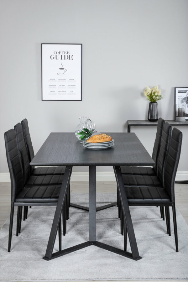Matgrupp Marina med stolarna Slim Table: 75x180x90 Chair: 48x98x42 - Venture Home