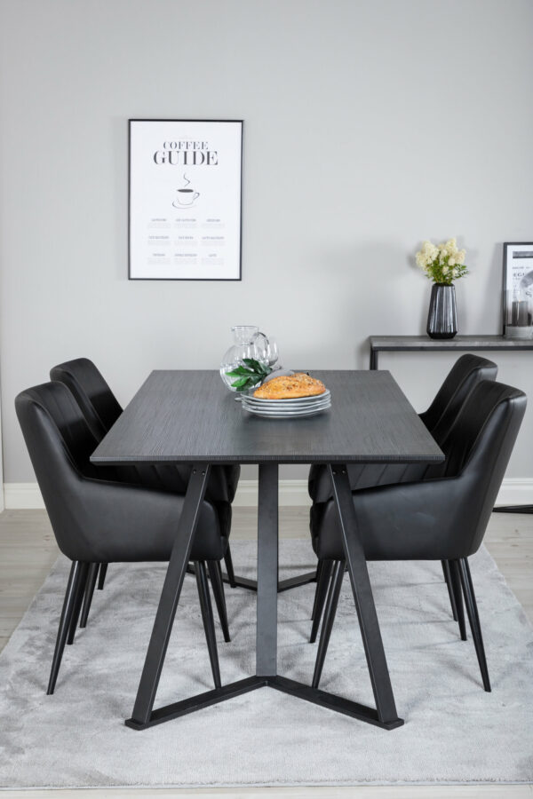 Marina Rektangulär Matgrupp Table: 75x180x90 Chair: 62x93x57 - Venture Home