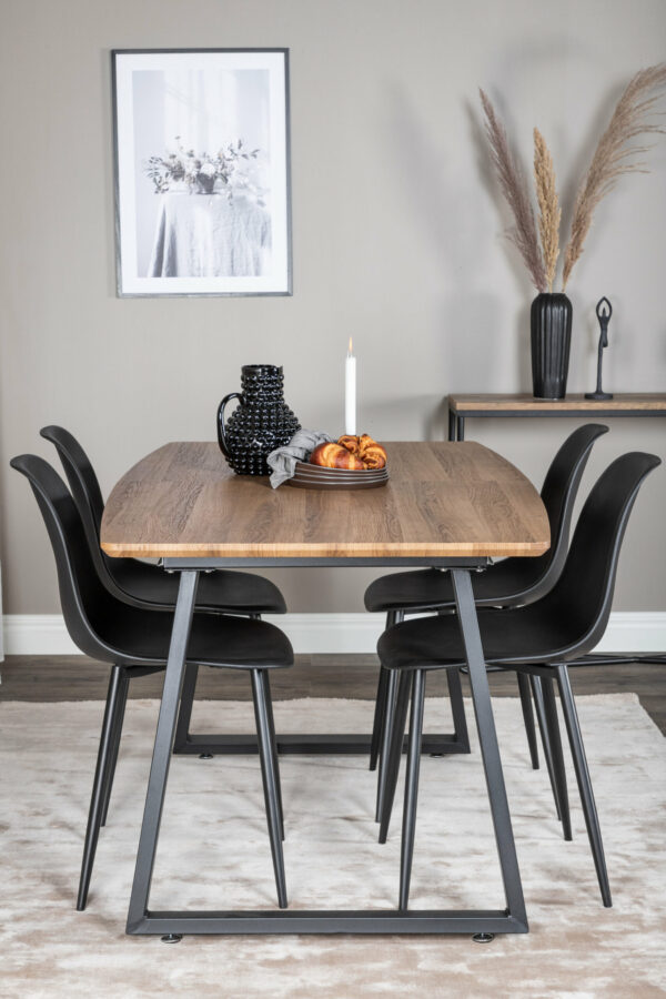 Matgrupp Inca med stolarna Polar Table: 75,5x160x85 Chair: 58x81x45,5 - Venture Home