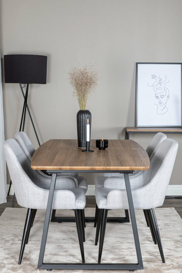 Matgrupp Inca med stolarna Plaza Table: 75,5x160x85 Chair: 58x86x49 - Venture Home