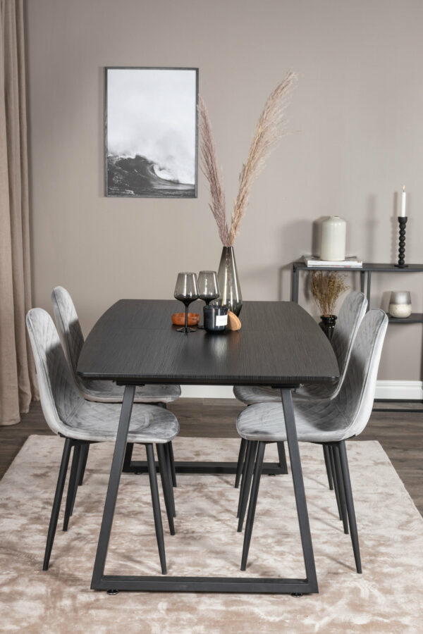 Matgrupp Inca med stolarna Polar Table: 75x160x85 Chair: 52x86x44 - Venture Home
