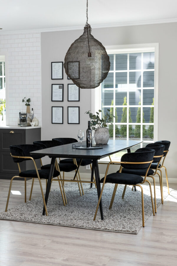 Matgrupp Gold med stolarna Arrow Table: 76x180x85 Chair: 61x79x58 - Venture Home