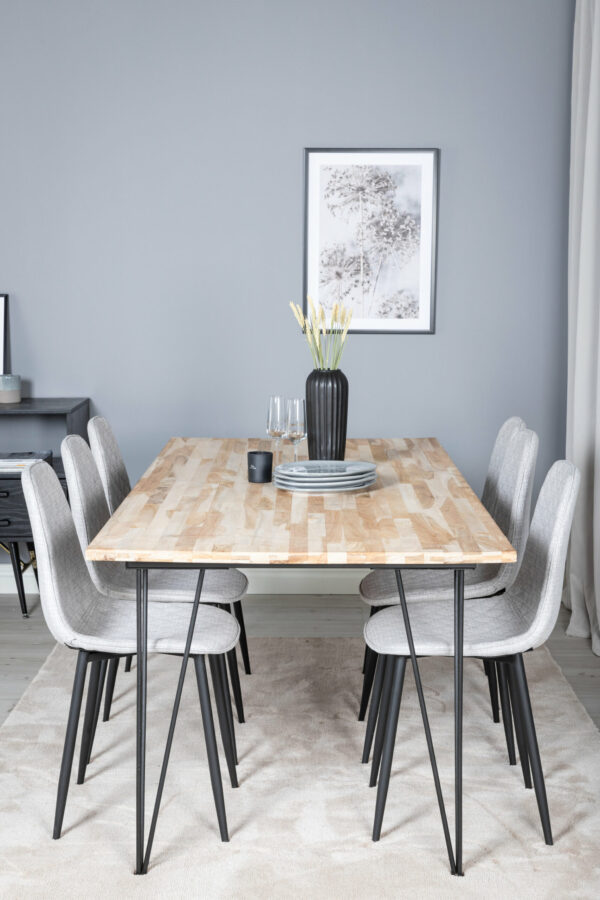 Bali Rektangulär Matgrupp Table: 75x200x90 Chair: 52x86x44 - Venture Home
