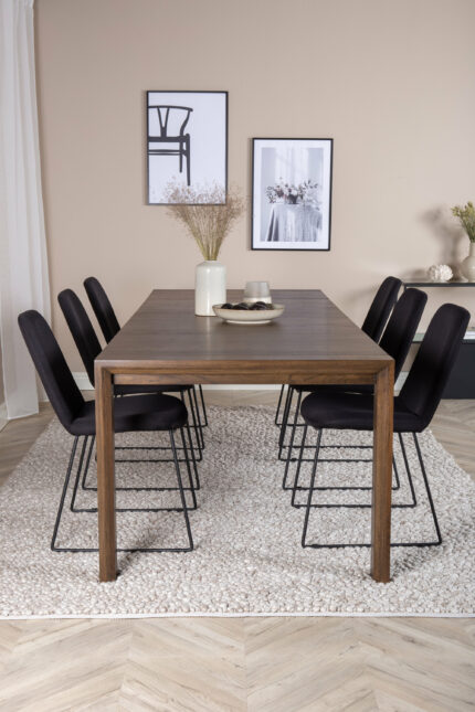 Slider Rektangulär Matgrupp Table: 75x170x95 Chair: 63x84x43 - Venture Home