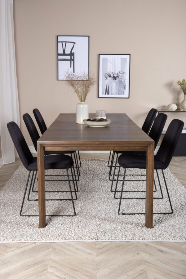 Slider Rektangulär Matgrupp Table: 75x170x95 Chair: 63x84x43 - Venture Home