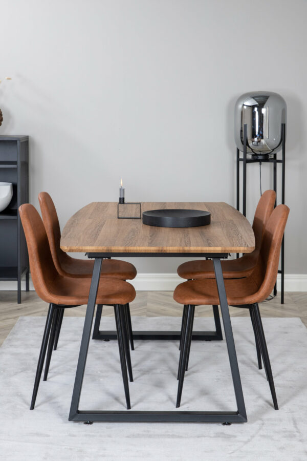 Matgrupp Inca med stolarna Polar Table: 75,5x160x85 Chair: 53x87x44 - Venture Home