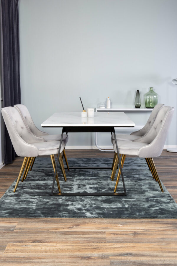 Estelle Rektangulär Matgrupp Table: 74,5x140x90 Chair: 66x88,5x50 - Venture Home